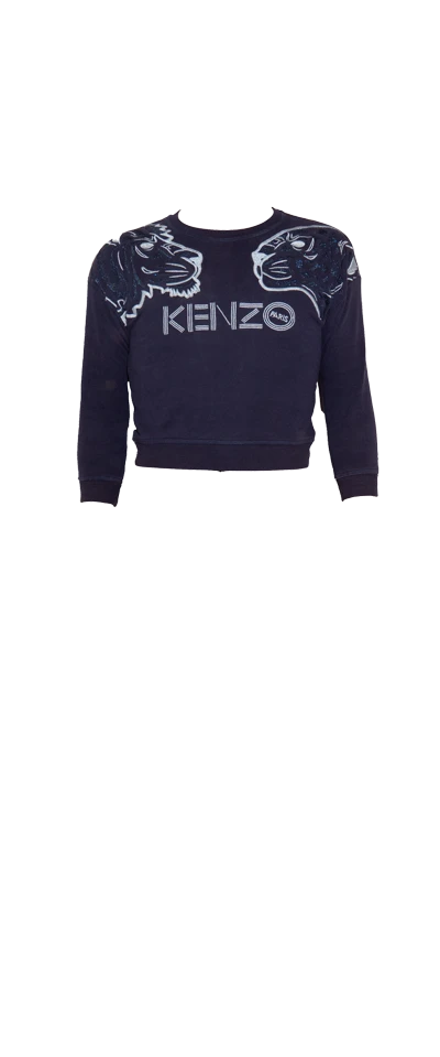 Kenzo Cropped Tiger Sweater